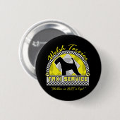 Welsh Terrier Taxi Service Ronde Button 5,7 Cm (Voorkant /achterkant)