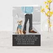 Welsh Terrier van de Vaderdag Kaart (Gele Bloem)