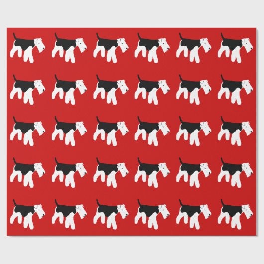Welsh Terrier Wrapping Paper Cadeaupapier (Vlak)