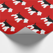 Welsh Terrier Wrapping Paper Cadeaupapier (Hoek)