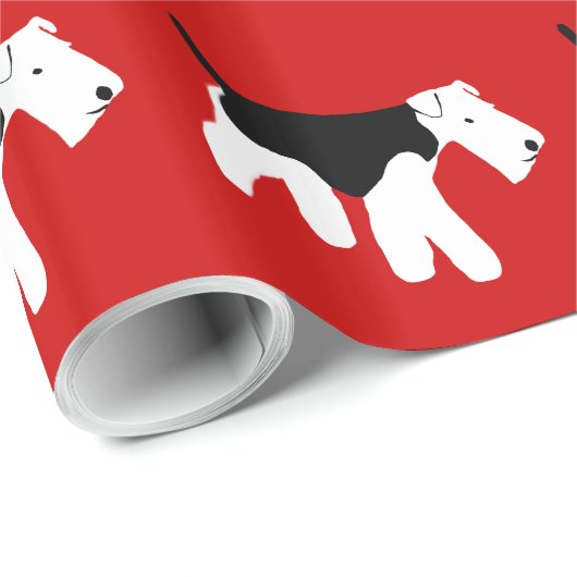 Welsh Terrier Wrapping Paper Cadeaupapier (Rol Hoek)