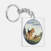 Welsh Terriers Sleutelhanger (Voorkant Links)