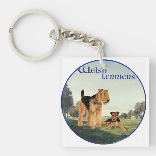 Welsh Terriers Sleutelhanger (Voorkant)