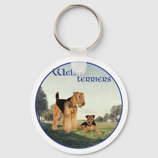 Welsh Terriers Sleutelhanger (Voorkant)