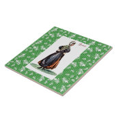 Welsh Traditional Costume - Gwent Tegeltje (Zijkant)