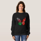Welsh Turkey Flag Butterfly Trui (Voorkant volledig)