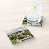 WELSH VILLAGES GLAZEN ONDERZETTER (Schuin)