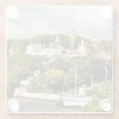 WELSH VILLAGES GLAZEN ONDERZETTER (Achterkant)