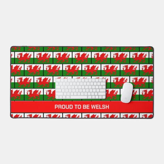  WELSH-vlag Bureaumat (Keyboard & Muis)