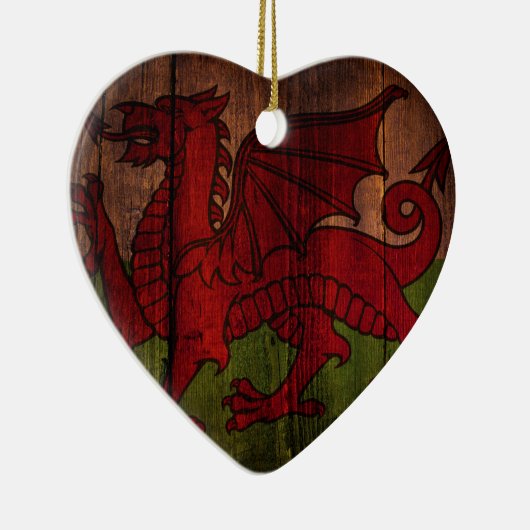 Welsh vlag. keramisch ornament (Rechts)