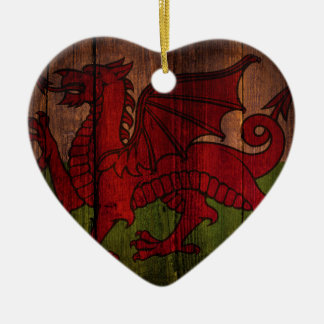 Welsh vlag. keramisch ornament