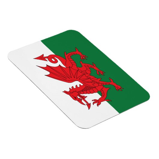 Welsh vlag koelkast magneet (Rechterzijde)