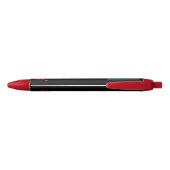 Welsh vlag pen, Wales / Cymru gepersonaliseerd Zwarte Inkt Pen (Achterkant)