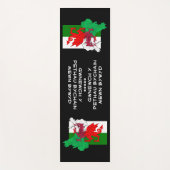 Welsh Vlag van Wales ST DAVID QUOTE Yogamat (Voorkant)