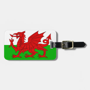 Welsh / Wales Flag - Cymru High Quality Afbeelding Bagagelabel