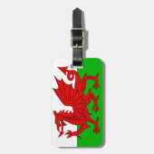 Welsh / Wales Flag - Cymru High Quality Afbeelding Bagagelabel (Voorkant verticaal)