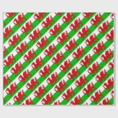 Welsh / Wales Flag - Cymru High Quality Afbeelding Cadeaupapier (Vlak)