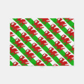 Welsh / Wales Flag - Cymru High Quality Afbeelding Fleece Deken (Voorkant (Horizontaal))
