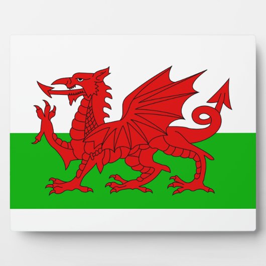 Welsh / Wales Flag - Cymru High Quality Afbeelding Fotoplaat (Voorkant)