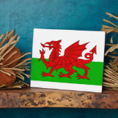 Welsh / Wales Flag - Cymru High Quality Afbeelding Fotoplaat (Zijkant)