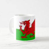 Welsh / Wales Flag - Cymru High Quality Afbeelding Koffiemok (Voorkant links)