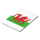 Welsh / Wales Flag - Cymru High Quality Afbeelding Notitieblok (Linkerzijde)