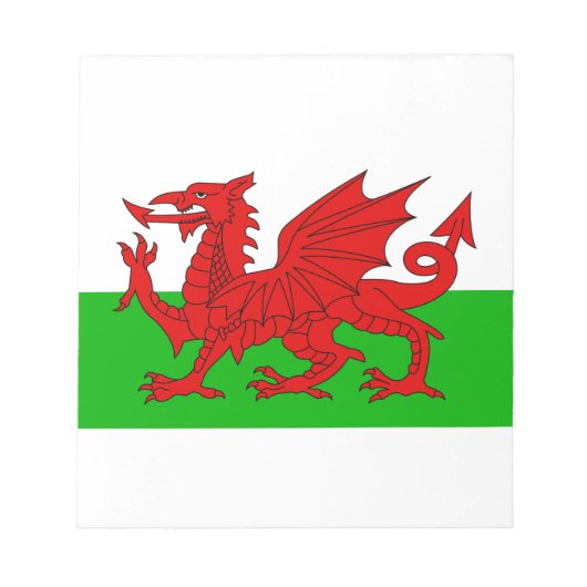 Welsh / Wales Flag - Cymru High Quality Afbeelding Notitieblok (Voorkant)