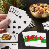 Welsh / Wales Flag - Cymru High Quality Afbeelding Pokerkaarten (Insitu)