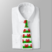 Welsh / Wales Flag - Cymru High Quality Afbeelding Stropdas (Gebonden)