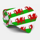 Welsh / Wales Flag - Cymru High Quality Afbeelding Stropdas (Opgerold)