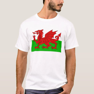 Welsh / Wales Flag - Cymru High Quality Afbeelding T-shirt