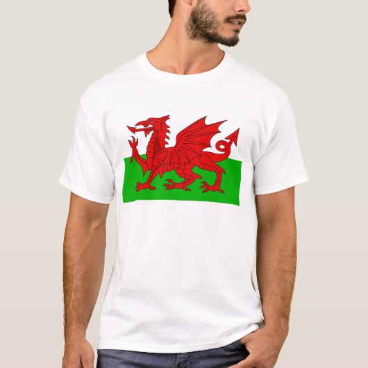 Welsh / Wales Flag - Cymru High Quality Afbeelding T-shirt (Voorkant)