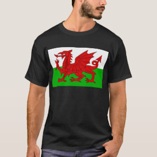 Welsh / Wales Flag - Cymru High Quality Afbeelding T-shirt