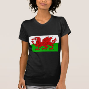 Welsh / Wales Flag - Cymru High Quality Afbeelding T-shirt
