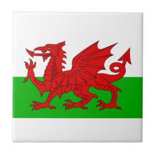 Welsh / Wales Flag - Cymru High Quality Afbeelding Tegeltje