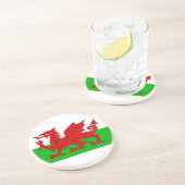 Welsh / Wales Flag - Cymru High Quality Afbeelding Zandsteen Onderzetter (Zijkant)
