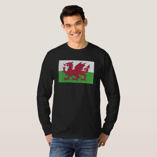 Welsh Wales Flag Pride Welsh Flag T-shirt (Voorkant volledig)