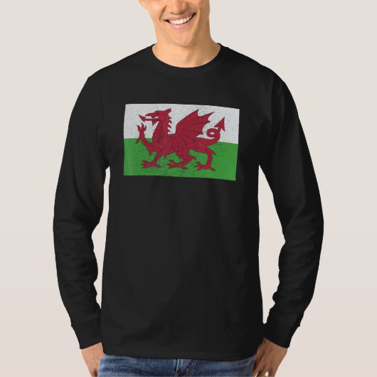 Welsh Wales Flag Pride Welsh Flag T-shirt (Voorkant)
