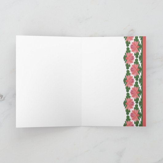 Welsh Water Lilies op Blue Grandouders Day Kaart (Binnen)