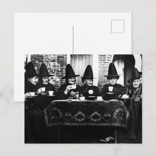 Welsh Witches - Tea Party  Briefkaart (Voorkant / Achterkant)