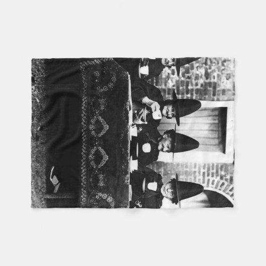 Welsh Witches - Tea Party Fleece Deken (Voorkant (Horizontaal))