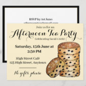 Welshcakes Welsche Cake Afternoon Tea Brits Eten Kaart (Voorkant / Achterkant)