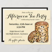 Welshcakes Welsche Cakes Afternoon Tea Brits Eten Kaart (Voorkant / Achterkant)