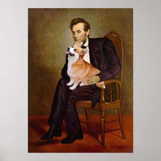 Welshe Corgi 7b Pembroke - Lincoln Poster (Voorkant)