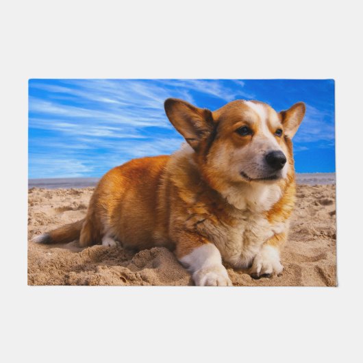 Welshe Corgi. Deurmat (Voorkant)