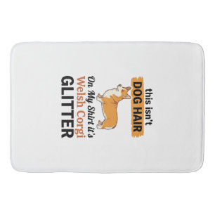 Welshe Corgi Glitter Grappige Hond Liefhebber T-Sh Badmat