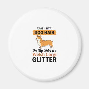 Welshe Corgi Glitter Grappige Hond Liefhebber T-Sh Magneet