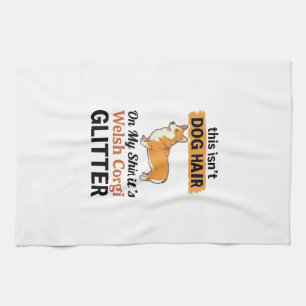 Welshe Corgi Glitter Grappige Hond Liefhebber T-Sh Theedoek