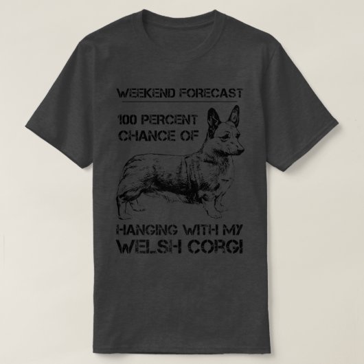Welshe Corgi Hond1573 T-shirt (Design voorkant)
