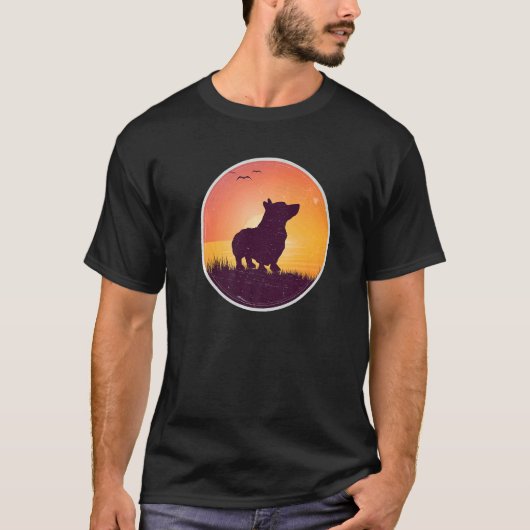 Welshe Corgi-hond 102 T-shirt (Voorkant)